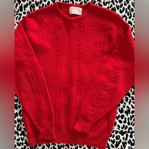 Pendleton Red Wool Sweater